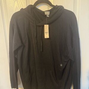 New York & Company Blue Cowl Neck Sweater